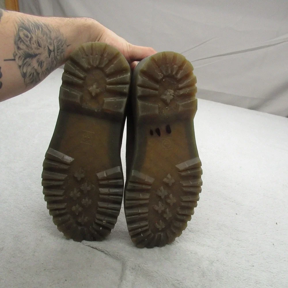 Dr. Martens Kent Unisex M9 W10 Oxford Shoes Brown Leather Lace Up Lug‎ Sole